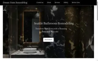 Dream Team Remodeling website