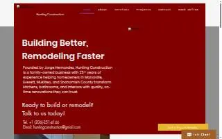 Hunting Construction website