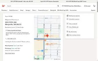 Walgreens Pharmacy of Marysville website