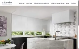 Abode Interior Design of Mercer Island website