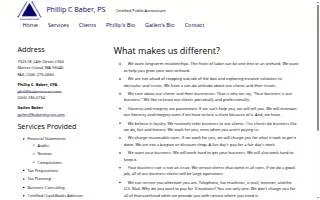 Baber Phil CPA website