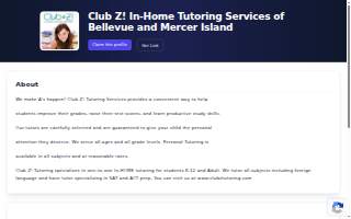 Club Z! In-Home Tutoring Services