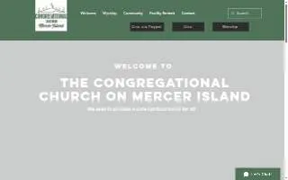 Congregational Church on Mercer Island website