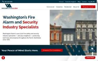 Washington Alarm of Mercer Island website