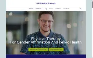 B3 Physical Therapy of Mill Creek website