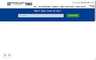 Dwayne Lane's Auto Family website