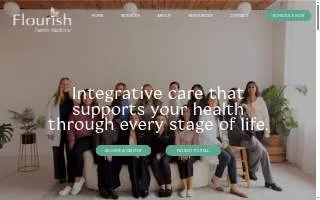 Flourish Family Medicine website