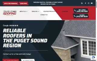 North Creek Roofing website