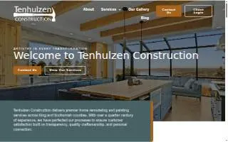 Tenhulzen Construction website