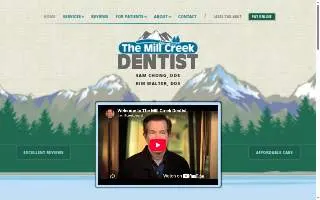 The Mill Creek Dentist website