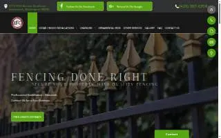 Essential Fence Center website