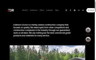 Exteriors Doctor website