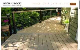 High Rock Exteriors website
