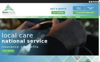 Basin Pacific Insurance & Benefits website