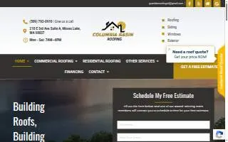 Columbia Basin Roofing website