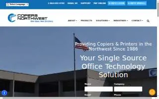 Copiers Northwest website