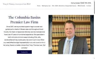 Tracy & Thonney Law Firm website