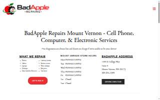 BadApple Repairs website