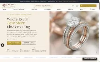Charles Fine Jewelry website