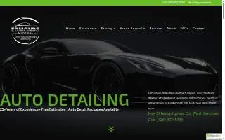 Edmonds Auto Detail website