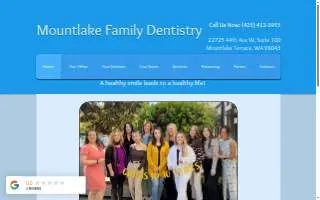 Mountlake Family Dentistry website
