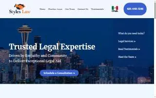 Styles Law of Mountlake Terrace website