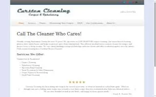 Carsten Cleaning website