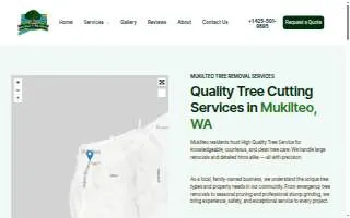 High Quality Tree Service of Mukilteo website