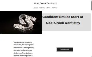 Coal Creek Dentistry website