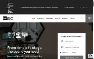 Seattle Event Rentals of Newcastle website