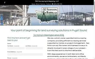 360 Surveying and Mapping, LLC of Oak Harbor website