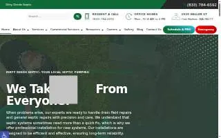 Dirty Deeds Septic website