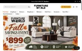 Furniture World NW of Oak Harbor website