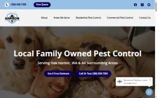 Harbor Pest Control of Oak Harbor website
