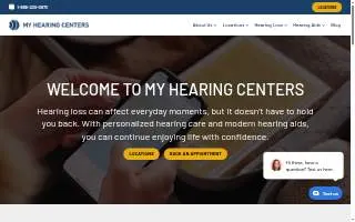 My Hearing Centers of Oak Harbor website