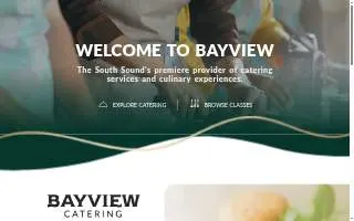 Bayview Catering website