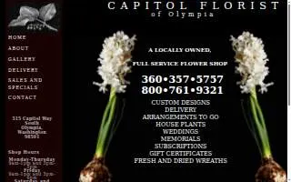 Capitol Florist website