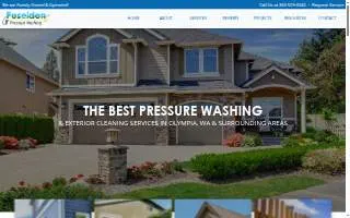 Poseidon Pressure Washing LLC of Olympia website