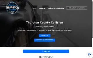 Thurston County Collision website