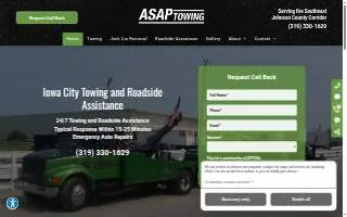 Asap Towing and Recovery of Orchards website