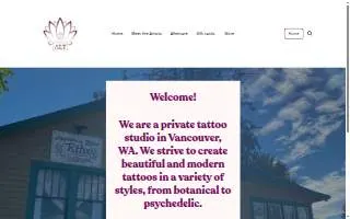 Ascending Lotus Tattoo of Orchards website