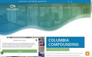 Columbia Compounding website