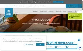 Comfort Keepers of Orchards website