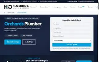 H2O Plumbing, LLC website