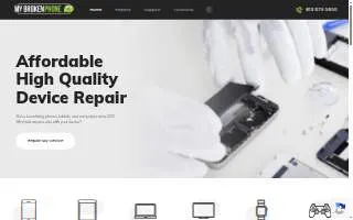 My Broken Phone of Orchards website