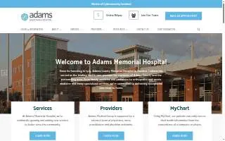 Adams County Integrated Health Care Services website