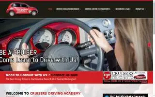 Cruisers Driving Academy of Othello website
