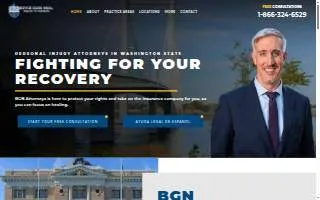 BGN Attorneys - Pasco Personal Injury Lawyer website