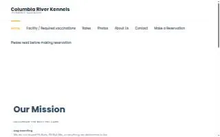 Columbia River Kennels website