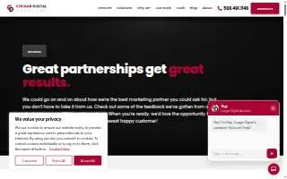 Cougar Digital Marketing of Pasco website